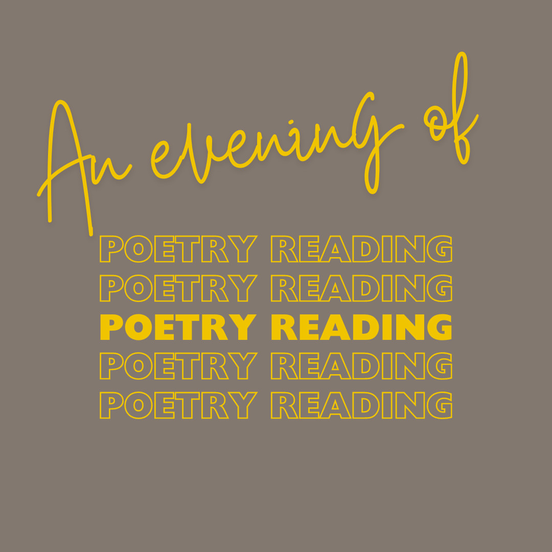 An Evening of Poetry Reading | Wednesday 13 November, 6.30pm